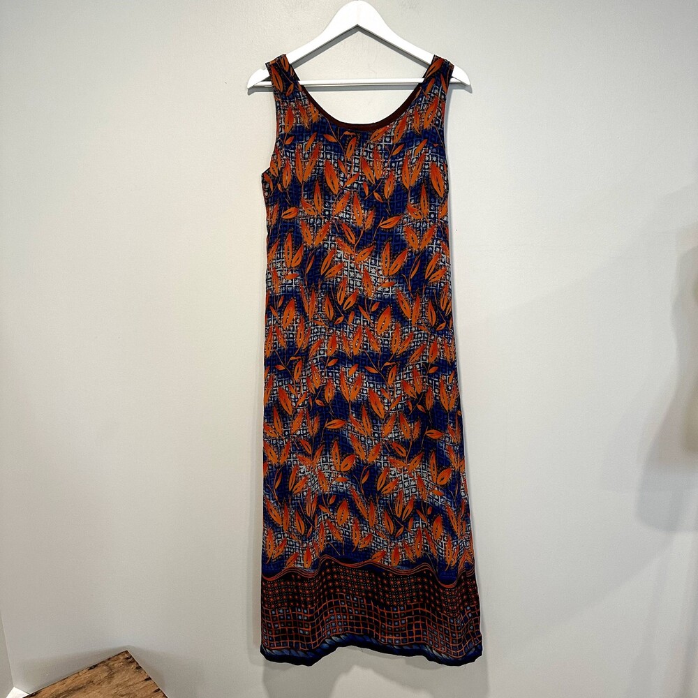 Vintage Patterned Gabrielle Maxi Dress